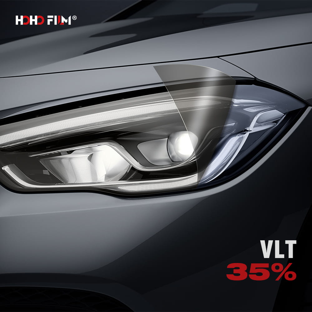 Folia ochronna PPF HOHO FILM Headlight Film 7.5mil – Folia PPF przyciemniająca reflektory | VLT 50%